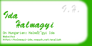 ida halmagyi business card